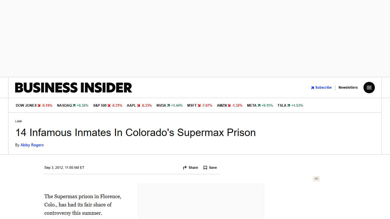 Famous Supermax Inmates - Business Insider